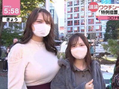 街頭インタビュー_高身長素人巨乳エロ画像