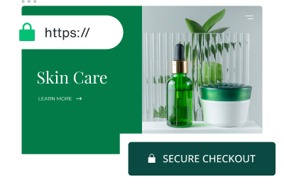 website protected with SSL certificates