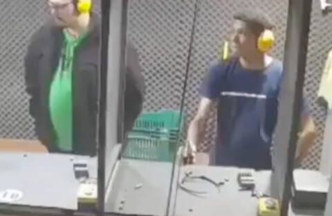 【閲覧注意】射撃場のスタッフ、この男を絶対に入店させてはいけなかった…（動画あり）